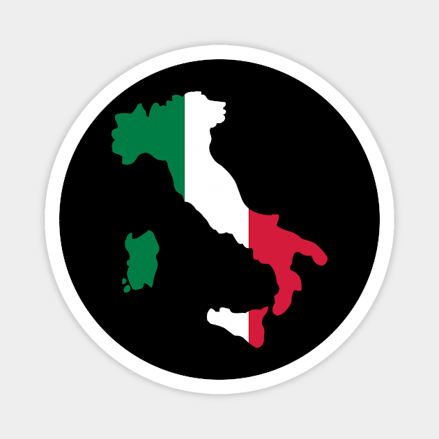 Italian Flag Italy Map Magnet by sweetsixty